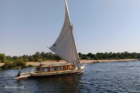 Aswan to Luxor: one Night Felucca to Kom Ombo, Edfu, Luxor