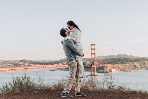 São Francisco: Sessão de fotos profissionais na Golden Gate BridgePadrão (10 fotos editadas profissionalmente)