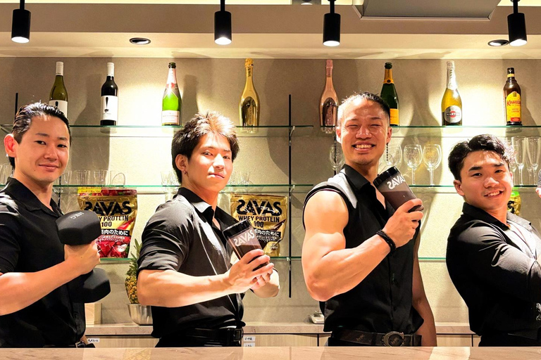 Kyoto: Muscle Bar Entry Ticket Night Show with Macho in Gion 【Value Set】Entry Ticket with 2 Drinks and 1 Performance