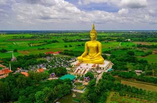 Von Bangkok nach Ayutthaya, Großer Buddha, Affentempel & verstecktes Café