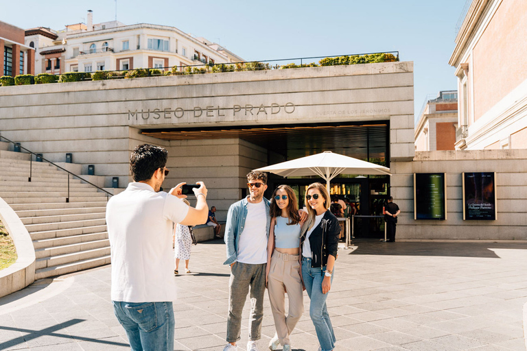 Vanuit Barcelona: Dagtrip Madrid met bezoek aan het Prado MuseumTour in het Engels