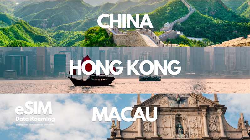 Cina, Hong Kong&Macao Data eSIM: da 0,5GB/giorno a 20GB-30Giorni