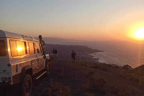 Beeindruckende Safari-Route bei Sonnenuntergang mit Abendessen