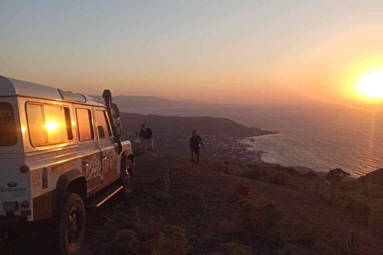 Fantastische safariroute bij zonsondergang met diner