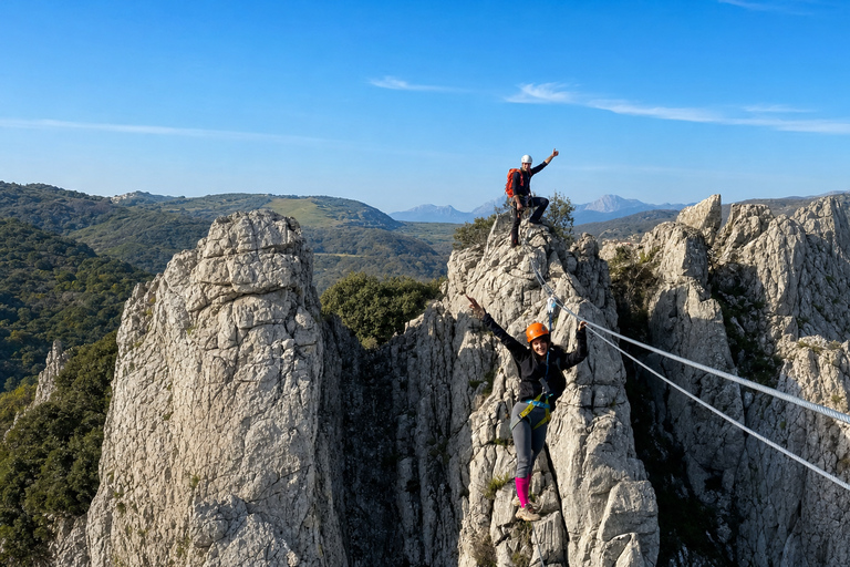 León: Guided Via Ferrata Climbing Adventure Valdetorno Via Ferrata in Sabero - Level 2