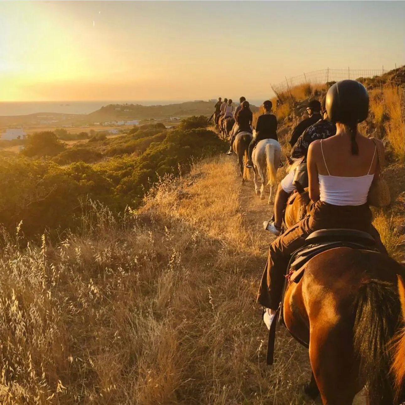Paros: Reiten Tour bei Sonnenuntergang