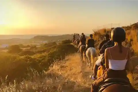Paros: Reiten Tour bei Sonnenuntergang