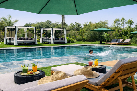 From Marrakesh: Pool Day Pass in Atlas Mountains with Lunch Refreshing Pool Escape: Enjoy Lunch and Easy Pickup