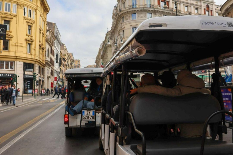 Rome: City Highlights on a 1.5 hour Golf Cart Tour 2-Hour Golf Cart with Piazza Navona Guided Tour