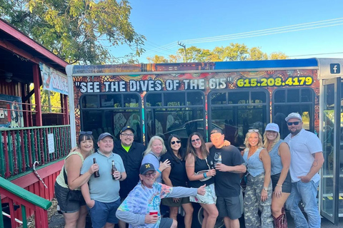 Nashville: Dive Bar Shuttle Tour with Hop-On Hop-Off Stops