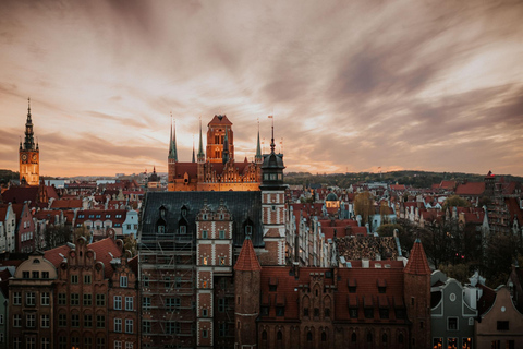 Gdansk Centrum: Diner op het dak op de 8e verdiepingGdansk Centrum: Restaurant met het dak op de 8e verdieping