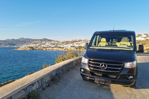 Mykonos Private VIP minibus transfer up to 11 passengers