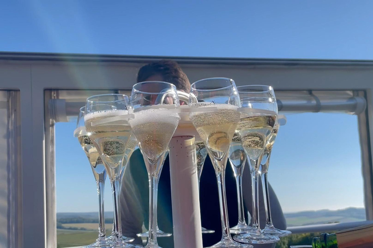 Épernay: Champagne Open-Top Bus Tour with 3 Tastings 1h30 Open-Top Bus Tour with 3 Tastings