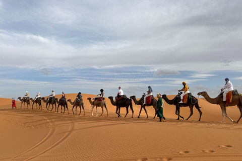 From Marrakech: 4-Day Camel Ride & Sahara Camp Experience From Marrakech : 4 days desert group tour (luxury camp)