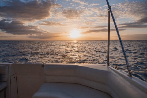 Teneryfa: Prywatna luksusowa łódź o zachodzie słońcaTeneryfa: Prywatny luksusowy czarter o zachodzie słońca