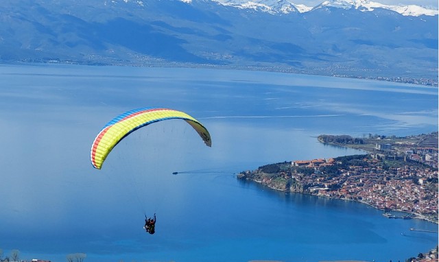 Visit Ohrid Paragliding Experience with Pick-up in Ohrid