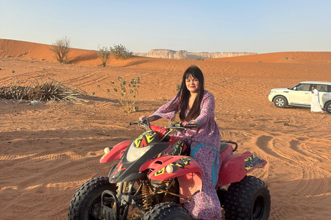 Riyadh:Red Sand Dunes camel ride&Quad&Sandboarding Adventure Private Tour with pick up and drop off from your location