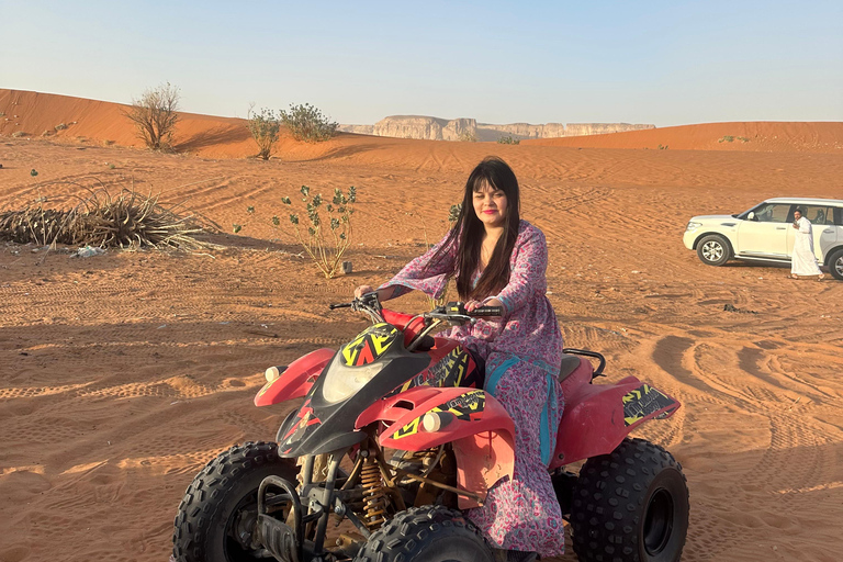 Riyadh:Red Sand Dunes camel ride&Quad&Sandboarding Adventure Private Tour with pick up and drop off from your location