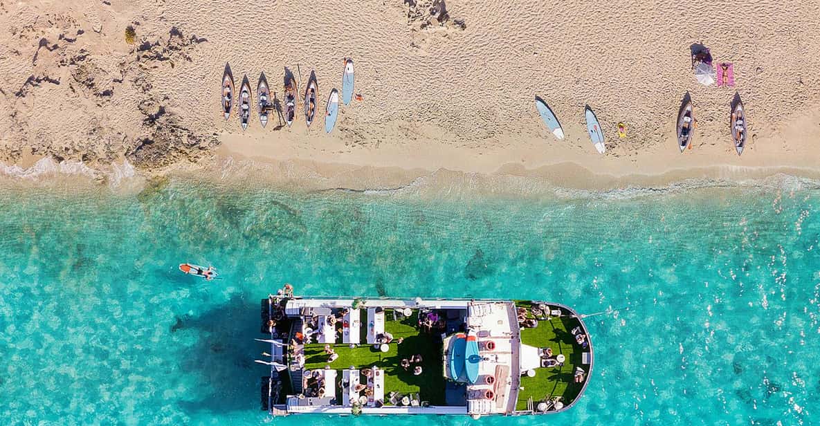 Formentera Cruise, Open Bar, 3 Meals & Sunset Party — a boat tour from Ibiza, Spain