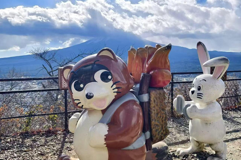 جبل فوجي وبحيرة كاواجوتشيكو روبواي وجولة أوشينو هاكاي ليوم واحدجولة جبل فوجي من محطة JR طوكيو المغا