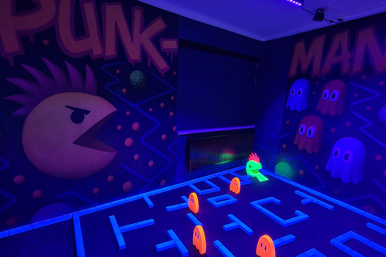 Prague: Punk Minigolf Glow-in-the-Dark Entry Ticket Punk Minigolf Glow-in-the-Dark Entry Ticket Monday-Thursday