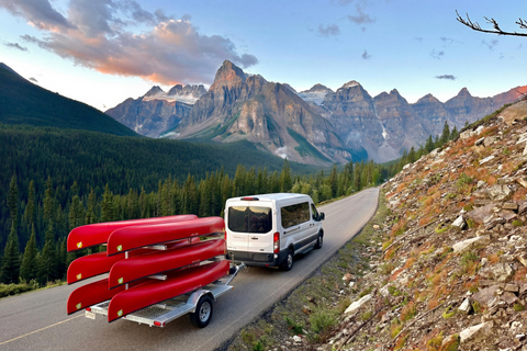 Banff: Lake Louise Guided Canoe & Moraine Lake Tour