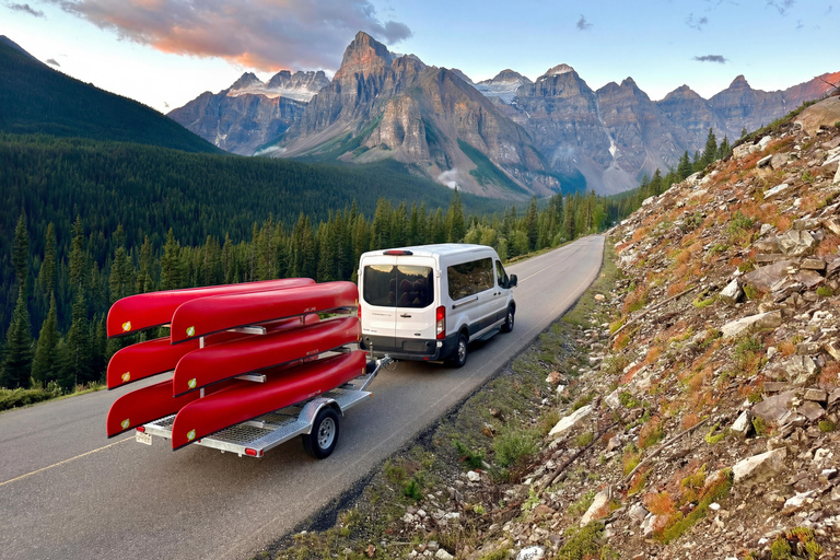 Banff: Lake Louise Guided Canoe & Moraine Lake Tour