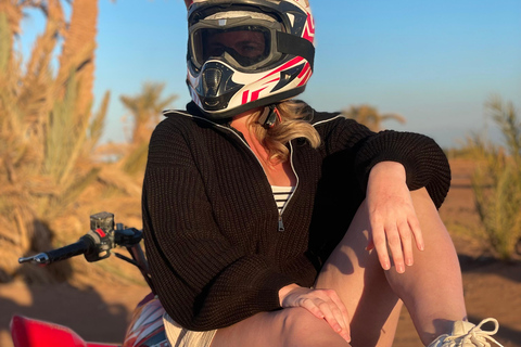 Marrakesh: Private Quad Bike Tour and camel riding in palm