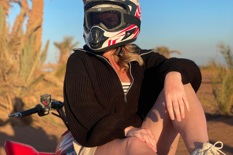 Marrakesh: Private Quad Bike Tour and camel riding in palm