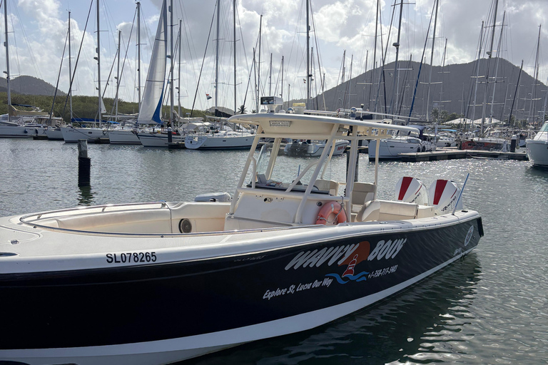 St. Lucia: Private Boat Tour with Snorkeling & Beaches