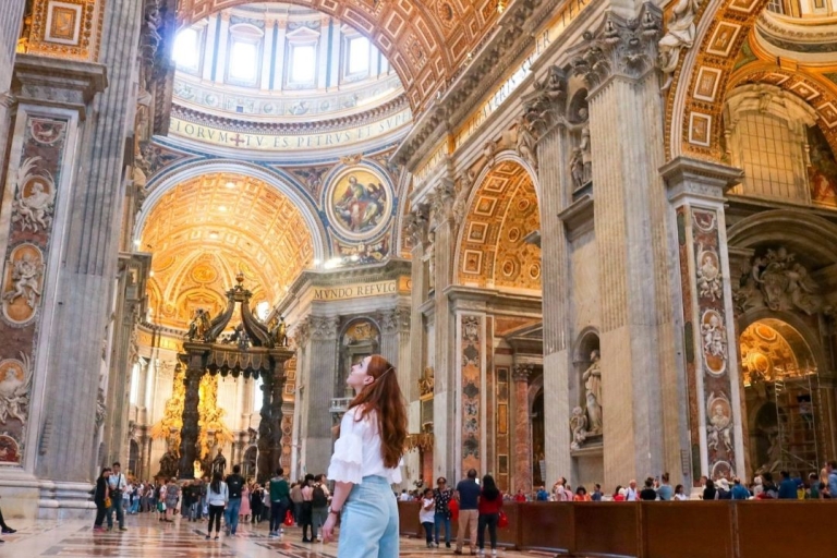 Rom: Petersdom, Aufstieg zur Kuppel und KatakombenTour auf Englisch