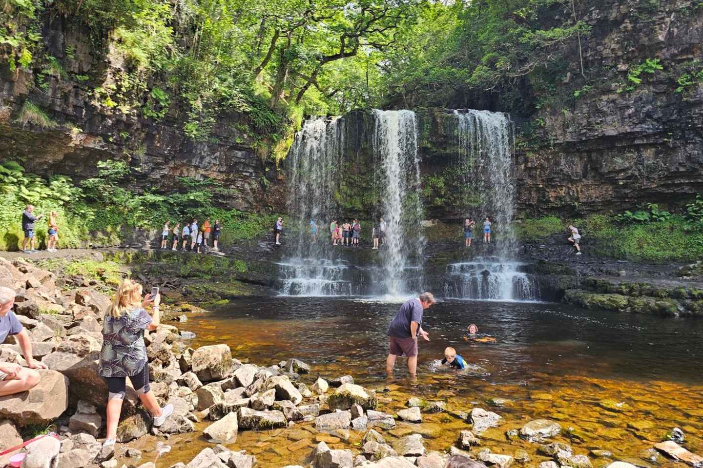 Guided Breacon Beacons 4 waterfalls in day hike from Cardiff
