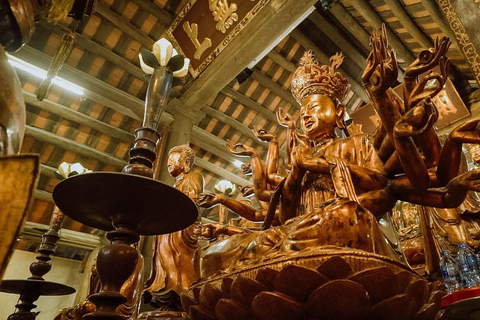 Hanói: salsa de soja, pueblo de los vermicelli y pagoda Thang NghiemTour privado: pueblo de la salsa de soja, pagoda, pueblo del incienso y sombreros