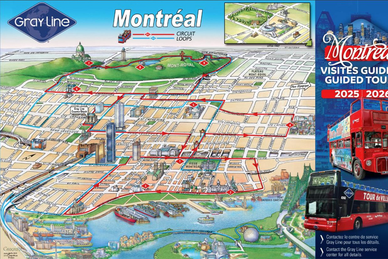 Montreal: Guided River Cruise and Hop-On Hop-Off Bus