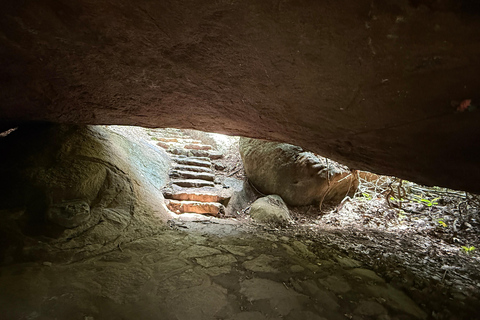 From Colombo: Cave Temples, Jungle Trek & Waterfall Swim