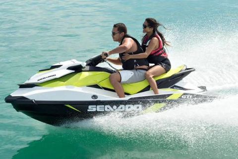 Excursão de aventura de jetski em ZanzibarAventuras de Jetski 1 hora com transporte