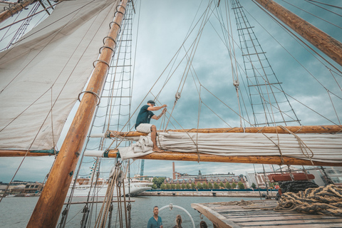 Helsinki Archipelago Sailing on a Traditional big Schooner