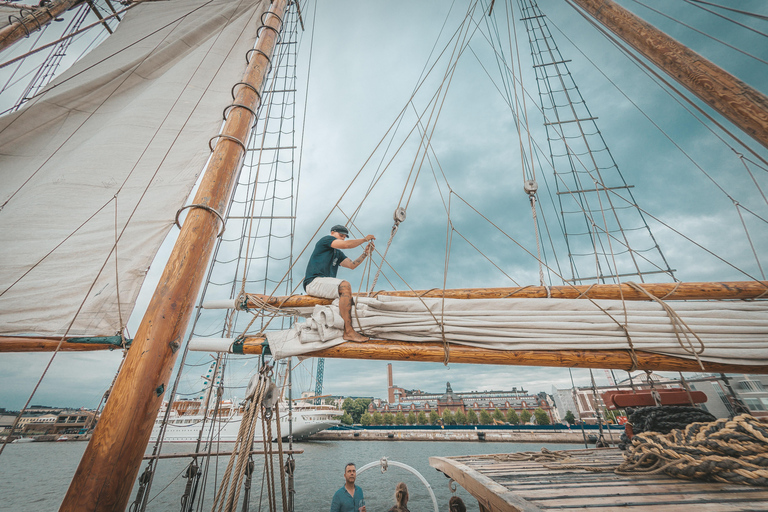 Helsinki Archipelago Sailing on a Traditional big Schooner