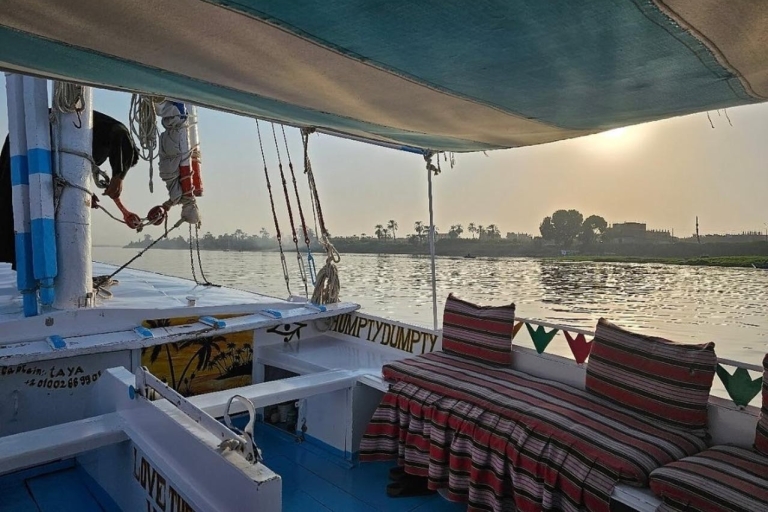 Luxor: Felucca's privétocht bij zonsondergang op de Nijl