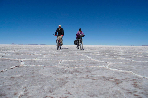 Uyuni Salt Flat Bike Ride: Lunch, Sunset, Wine Toast