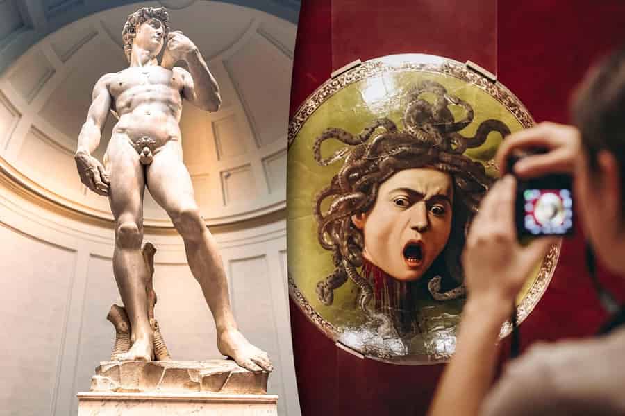 Eintrittskarten mit Vorzugsleinlass für die Uffizien oder die Galleria dell'Accademia. Foto: GetYourGuide Eintrittskarten mit Vorzugsleinlass für die Uffizien oder die Galleria dell'Accademia. Foto: GetYourGuide