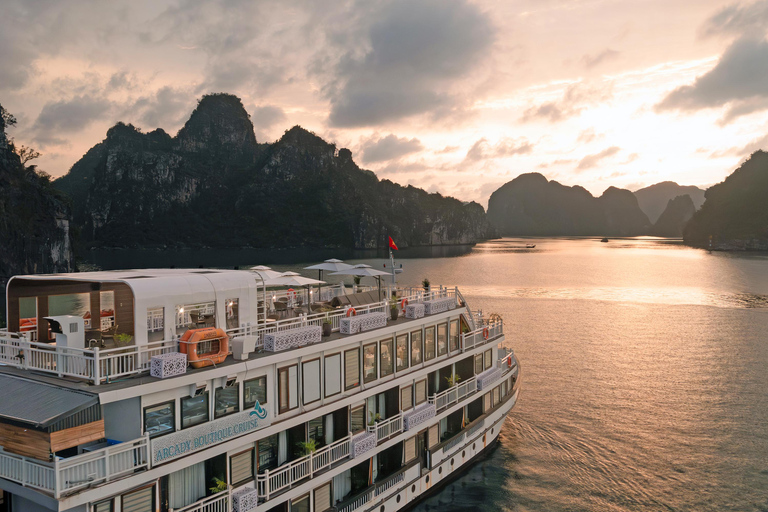 Hanoi: Halong Bay 2-Day Cruise with Arcady Boutique Cruise Package 2D1N from Hanoi Old Quarter
