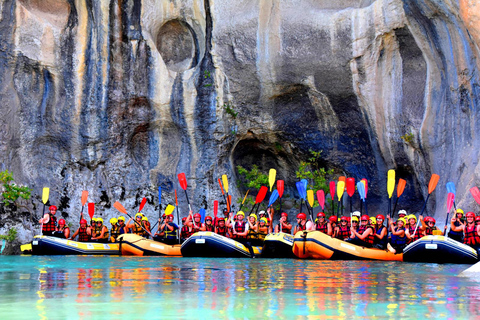 From Durrës Golem: Vjosa Rafting & Benja Thermal Baths Tour