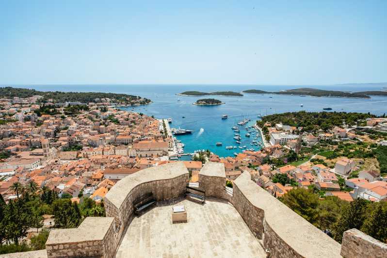 split full day catamaran cruise to hvar and pakleni islands