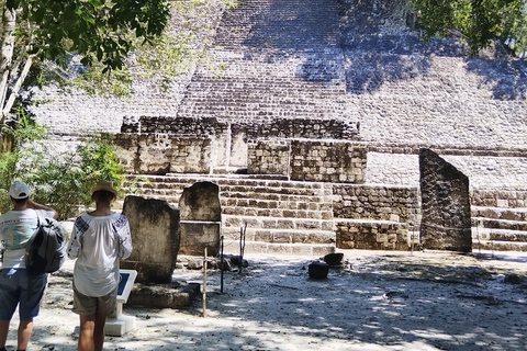 Bacalar: Calakmul ruins, jungle path & stop at the bat cave. Bacalar: Calakmul ruins tour jungle and the bat volcano..