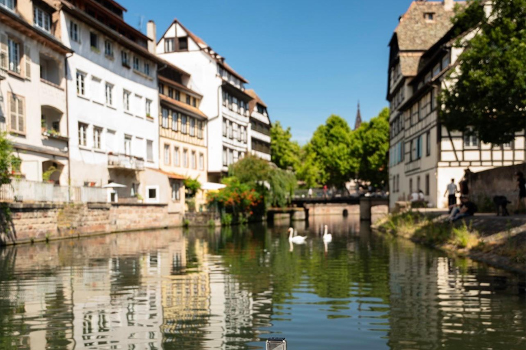 Strasbourg: Private boat-tour on the River Ill with skipper – Picasso (4 people) Strasbourg: Private River Ill Boat Tour with Skipper – Picasso (4 people)