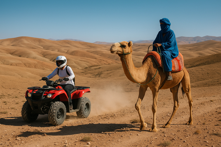 Marrakech: Abendessen und Quadbike Wüste Agafay Stars &amp; Showalles inklusive
