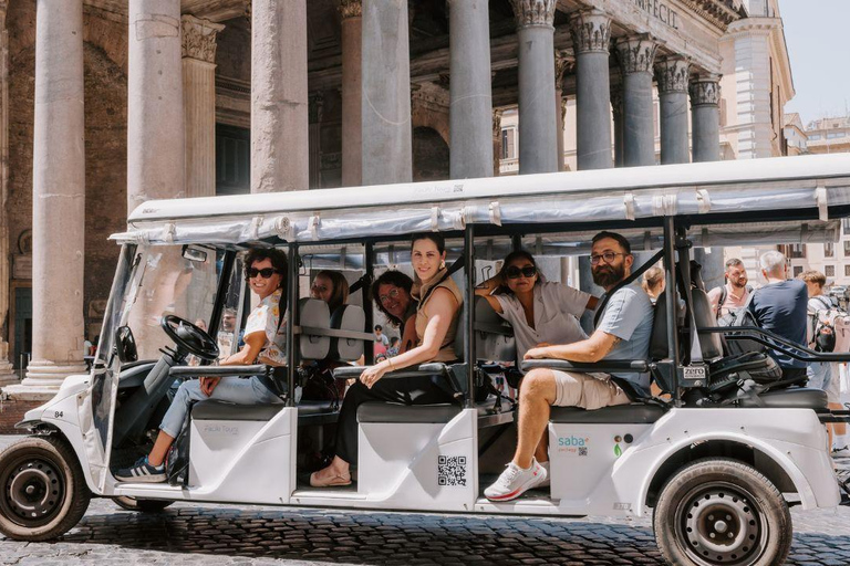 Rome: City Highlights on a 1.5 hour Golf Cart Tour 2-Hour Golf Cart with Piazza Navona Guided Tour