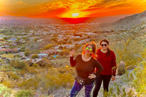 Prachtige wandeling met gids bij zonsondergang in Phoenix, Arizona