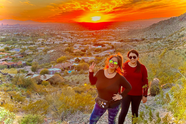 Prachtige wandeling met gids bij zonsondergang in Phoenix, Arizona